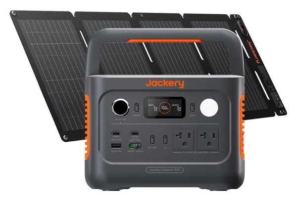 Jackery Solar Generator 300 with 40W solar panel