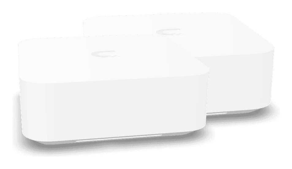 Two Ubiquiti UniFi Express 7 gateways